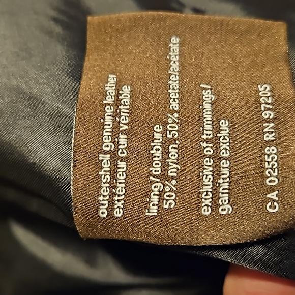 Danier leather coat size m black - Picture 4 of 4